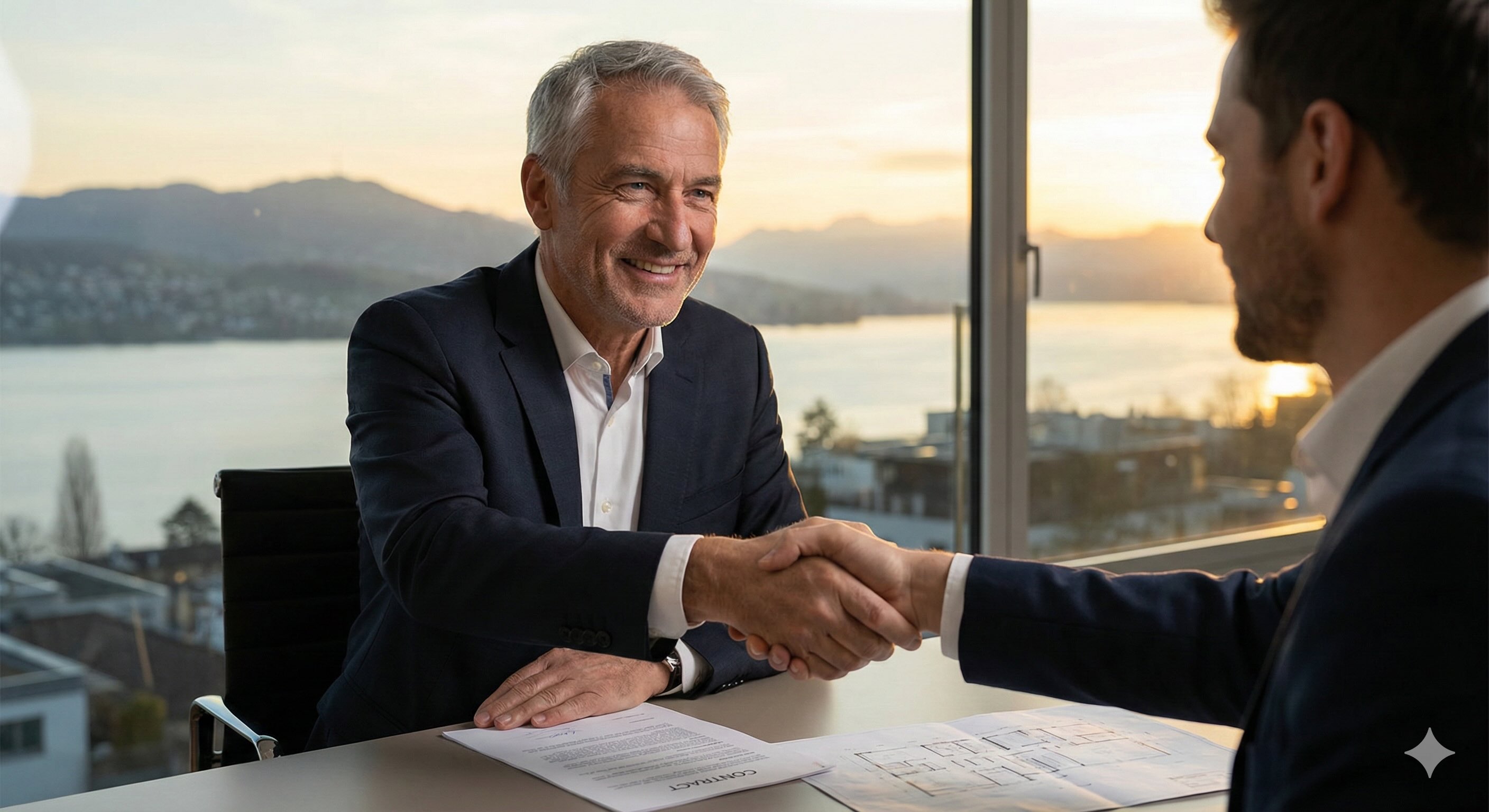 Vertragsunterzeichnung und Planung